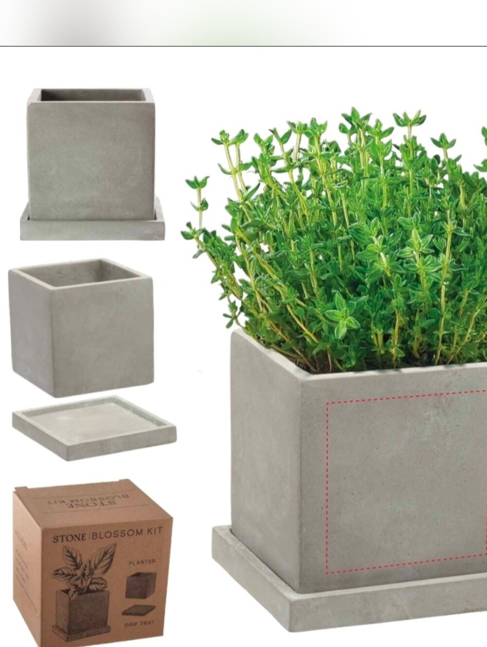 NWT Stone Planter Kit - Set of 2
